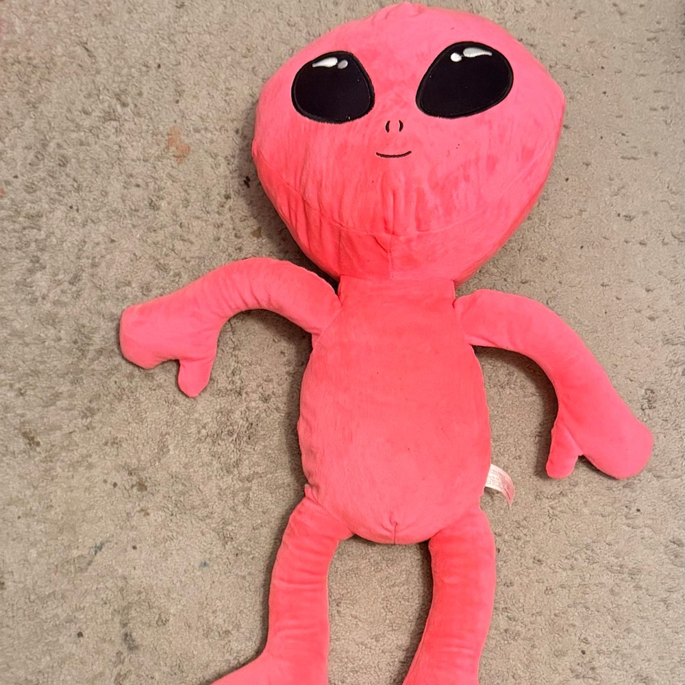 Pink Alien Plush Stuffed Animal - Soft Kids Toy